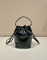 Prada Bucket Bag Black Leather 23x18x12cm - 3