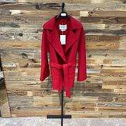 Max Mara Red Wrap Coat - 1