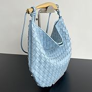 Bottega Veneta Large Sardine Top Handle Bag Blue 39x31x12cm - 5