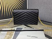 YSL Woc Wallet Chain Bag Black Gold 19cm - 3