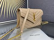 YSL Woc Wallet Chain Bag Beige Gold 19cm - 4