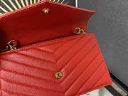YSL Woc Wallet Chain Bag Red Gold 19cm - 5