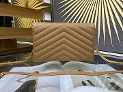 YSL Woc Wallet Chain Bag Dark Beige Gold 19cm - 3