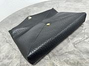 YSL Cassandre Large Envelope Pouch Black Gold 29.5×18×4.5cm - 6