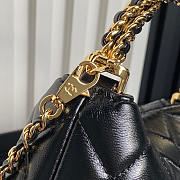 Chanel Clutch With Chain Shiny Lambskin Gold Black 18.5cm - 6