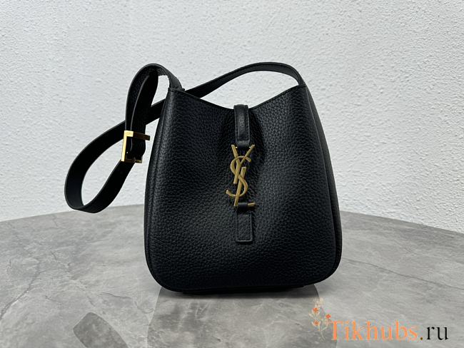 YSL Le 5 À 7 Soft Hobo Black 15x16x7cm - 1