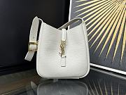 YSL Le 5 À 7 Soft Hobo White 15x16x7cm - 1