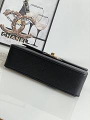 Chanel Jumbo Flap Bag Black Caviar Gold 30x21x8cm - 5