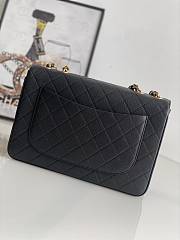 Chanel Jumbo Flap Bag Black Caviar Gold 30x21x8cm - 2