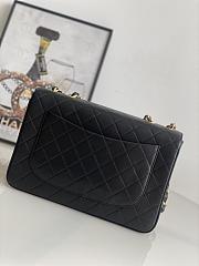 Chanel Jumbo Flap Bag Black Lambskin Gold 30x21x8cm - 3