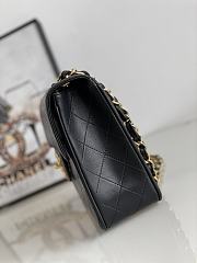 Chanel Jumbo Flap Bag Black Lambskin Gold 30x21x8cm - 5