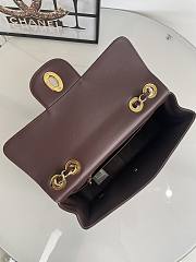 Chanel Jumbo Flap Bag Brown Lambskin Gold 30x21x8cm - 6