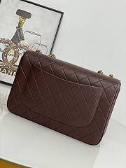 Chanel Jumbo Flap Bag Brown Lambskin Gold 30x21x8cm - 3