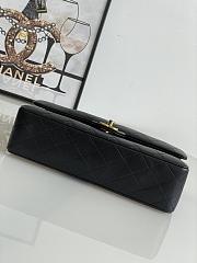 Chanel Vintage Flap Bag Black Lambskin Gold 26cm - 2