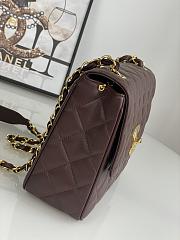 Chanel Flap Bag Brown Lambskin Gold 25x20x9cm - 2