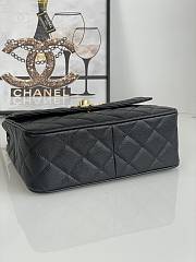Chanel Flap Bag Black Caviar Gold 25x20x9cm - 5