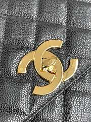 Chanel Flap Bag Black Caviar Gold 25x20x9cm - 2