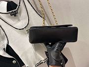 Chanel Diana Flap Bag Black Lambskin Gold 20cm - 4