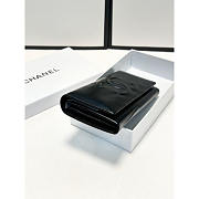 Chanel CC Long Bifold Wallet Black 19x10cm - 4