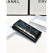 Chanel CC Long Bifold Wallet Black 19x10cm - 3