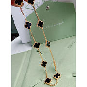 Van Cleef & Arpels Vintage Alhambra Necklace Black  - 3