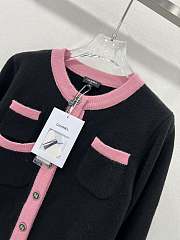 Chanel Black Pink Cardigan - 2