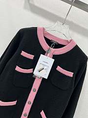 Chanel Black Pink Cardigan - 5