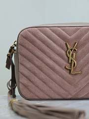 YSL Camera Lou Crossbody Bag Suede 23x16x6cm - 5