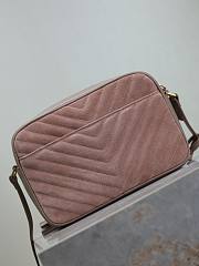 YSL Camera Lou Crossbody Bag Suede 23x16x6cm - 3