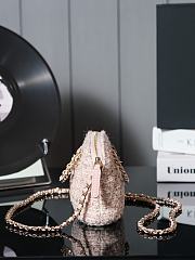 Chanel Clutch Strap Tweed Pink Bag 16x11x5.5cm - 6