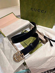 Gucci Black Belt 4cm - 5