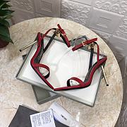 Tom Ford Padlock Red Leather Sandals Heels 10.5cm - 3