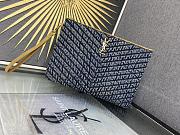 YSL Monogram Tablet Pouch Denim 30x21.5x2cm - 1