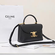 Celine Teen Nino Bag Calfskin Black 20.5x13x8cm - 6