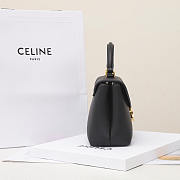 Celine Teen Nino Bag Calfskin Black 20.5x13x8cm - 5