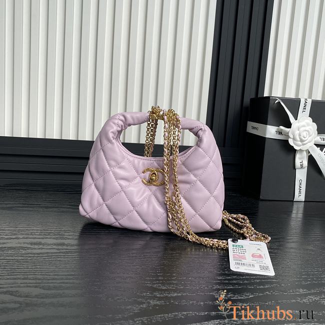 Chanel 24A Hobo Bag Pink 21.5cm - 1