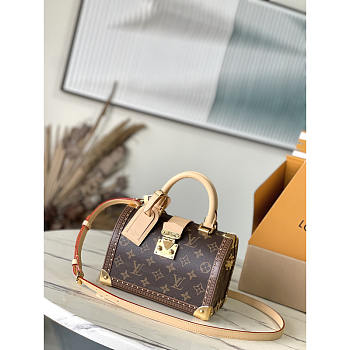 Louis Vuitton LV Speedy Trunk Box Bag 21x15x13cm