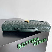 Bottega Veneta Long Clutch Andiamo With Handle Dark Green 31x13x3cm - 5