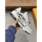 Louis Vuitton LV Trainer Sneaker White Black - 3