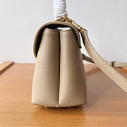 Celine Teen Nino Bag Calfskin Beige 20.5x13x8cm - 5