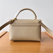 Celine Teen Nino Bag Calfskin Beige 20.5x13x8cm - 2