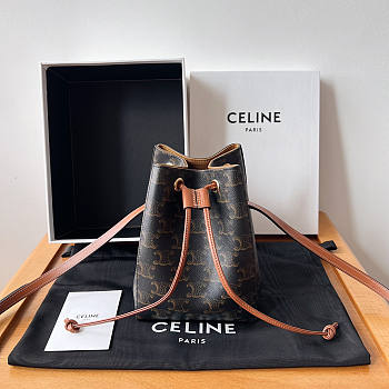 Celine Micro Sailor Triomphe Tan Bag 13x18x11cm