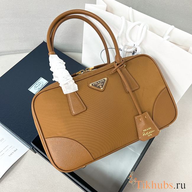 Prada Re-Edition 1978 Re-Nylon Saffiano Brown 30x17.5x9cm - 1