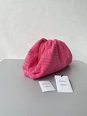 Bottega Veneta Pouch Pochette Pink Sponge Fabric 38x20x8.5cm - 4