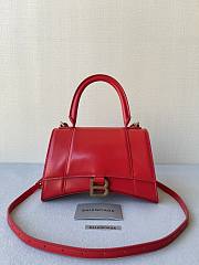 Balenciaga Hourglass Bag Red Leather 23x10x24cm - 1