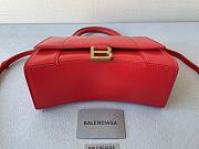 Balenciaga Hourglass Bag Red Leather 23x10x24cm - 5