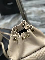 YSL Joe Bucket Bag Beige Lambskin 22x29x15cm - 6