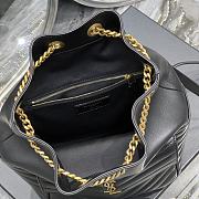 YSL Joe Bucket Bag Black Lambskin 22x29x15cm - 2