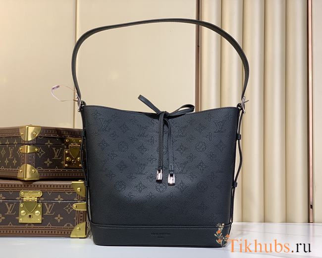 Louis Vuitton LV Flore Mahina Black Bag 28 x 27 x 10 cm - 1