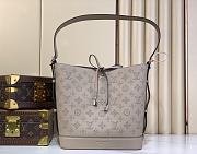 Louis Vuitton LV Flore Mahina Grey Bag 28 x 27 x 10 cm - 1